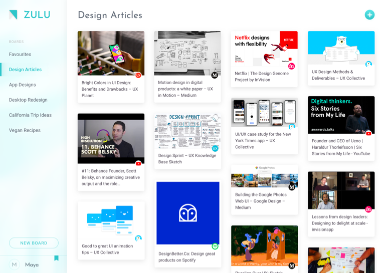 Zulu Bookmarks Reimagined Collaborative Content Manager